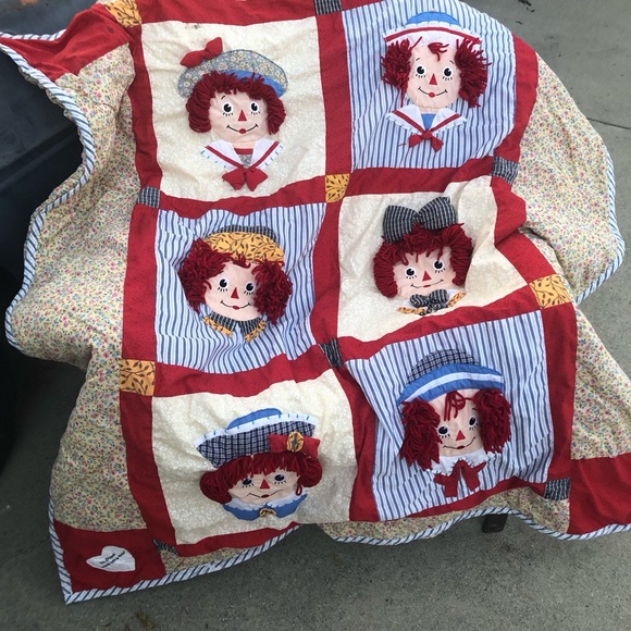 The Original Raggedy Ann and Andy blanket - Picture 2 of 7